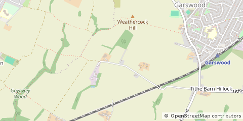 Map of Wigan, Lancashire