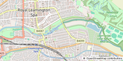Map of Warwick, Warwickshire