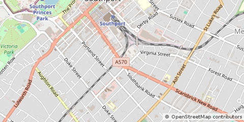 Map of Southport