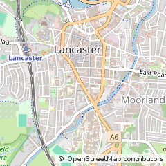 Map of Lancaster, Lancashire