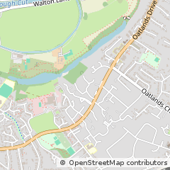 Map of Weybridge, Surrey