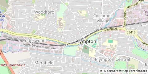 Map of Plymouth, Devon