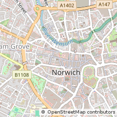 Map of Norwich, Norfolk