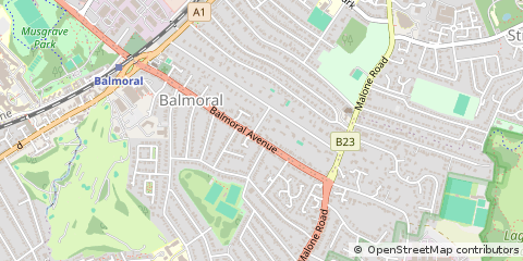 Map of Belfast, Antrim