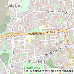 Map of Stevenage, Hertfordshire