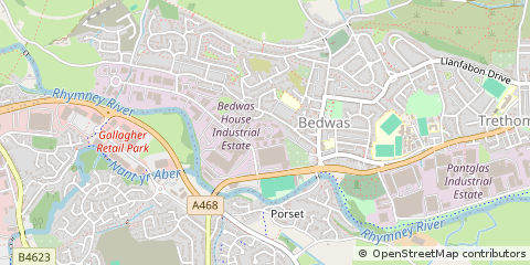 Map of Caerphilly