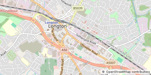 Map of Stoke-on-Trent, Staffordshire