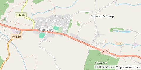Map of Huntley, Gloucestershire