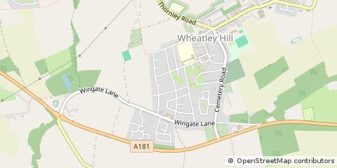 Map of Wheatley Hill, Durham