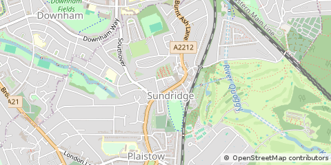 Map of Bromley, Middlesex