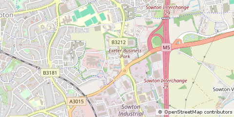 Map of Exeter, Clyst Honiton, Devon