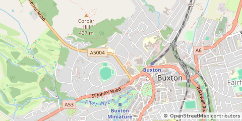 Map of Buxton, Derbyshire