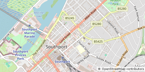 Map of Southport