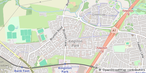 Map of Newcastle Upon Tyne