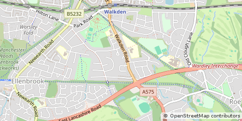 Map of Worsley, Manchester