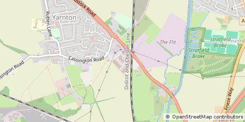 Map of Kidlington, Oxfordshire