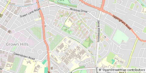 Map of Leicester