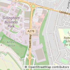 Map of Gillingham, Kent