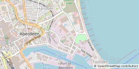 Map of Aberdeen, Aberdeenshire