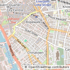 Map of Liverpool, Merseyside