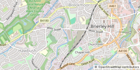 Map of Brierley Hill, West Midlands