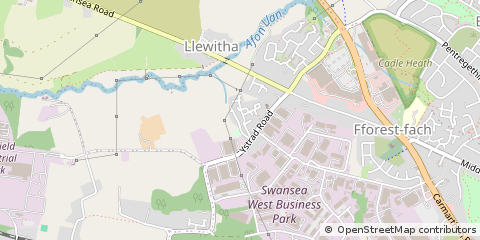 Map of Swansea