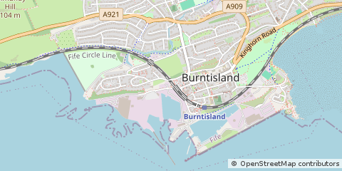 Map of Burntisland, Fife