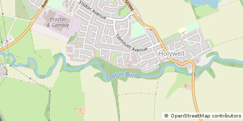 Map of Whitley BAY, Tyne & Wear