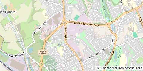 Map of Stoke on Trent, Staffordshire