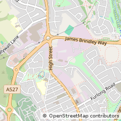 Map of Stoke on Trent, Staffordshire