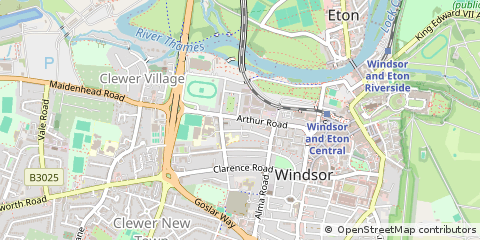 Map of Windsor, Berkshire