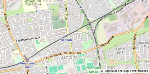 Map of Newcastle Upon Tyne