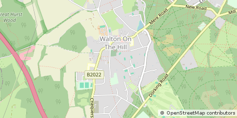 Map of Surrey