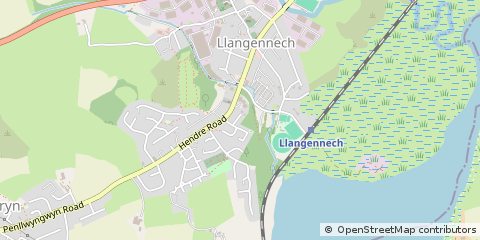 Map of Llanelli, Dyfed