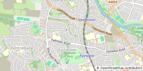 Map of Cardiff