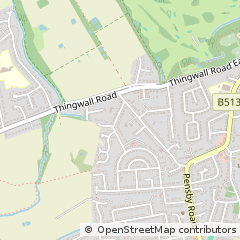 Map of Wirral, Merseyside