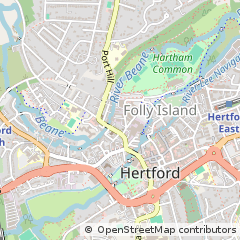 Map of Hertford, Hertfordshire
