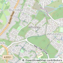 Map of Fareham, Hampshire