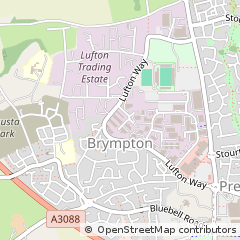 Map of Yeovil, Somerset