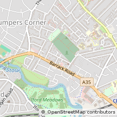 Map of Christchurch, Dorset