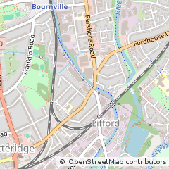 Map of Birmingham, West Midlands