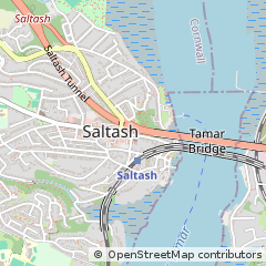 Map of Saltash, Cornwall