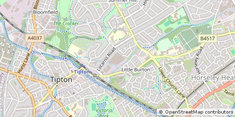 Map of West Midlands, United Kingdon