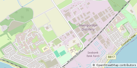 Map of Invergordon, Ross-Shire