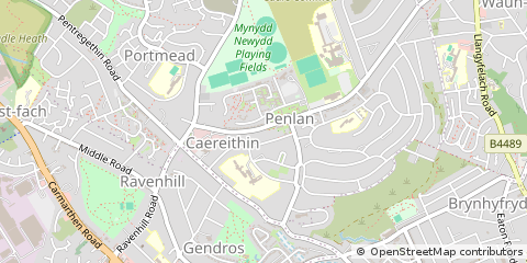 Map of Swansea