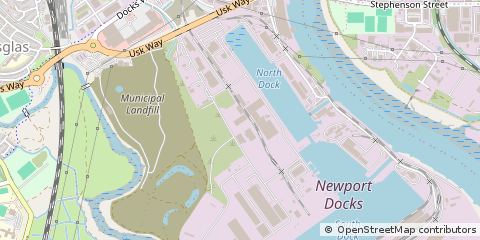 Map of Newport, Gwent