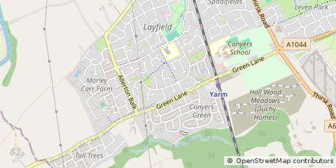 Map of Yarm, Cleveland