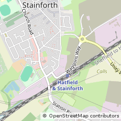 Map of Yorkshire, South Yorkshire