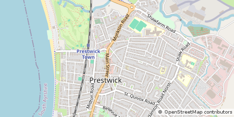 Map of Prestwick, Ayrshire