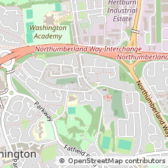 Map of Washington, Co Durham